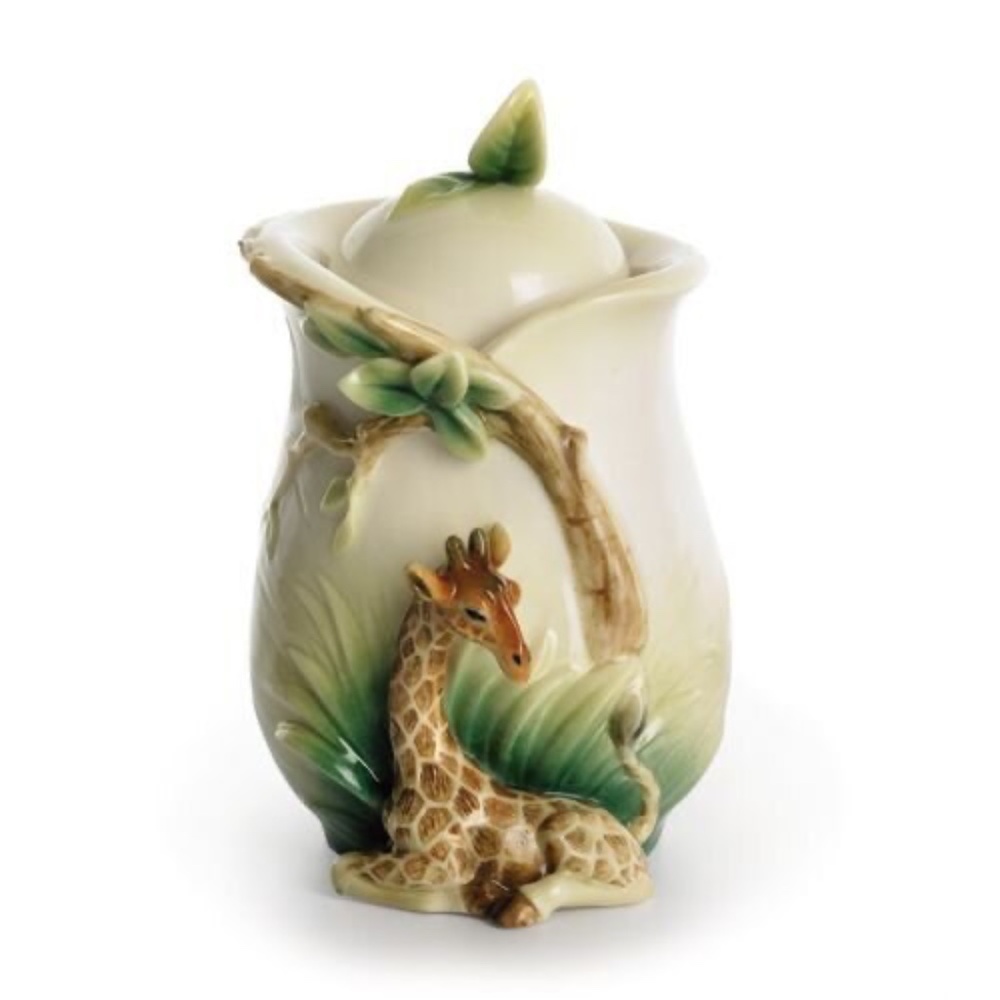 FRANZ GIRAFFE SUGAR JAR WITH COVER (FZ01298)